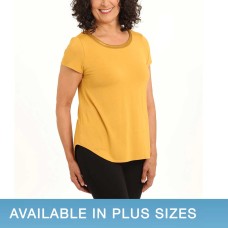 Joan Vass Ladies' Satin Collar Top