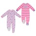 Kids Headquarters Kids' 2-pack Blanket Sleeper, Pink Monster, One Color, 12 Months