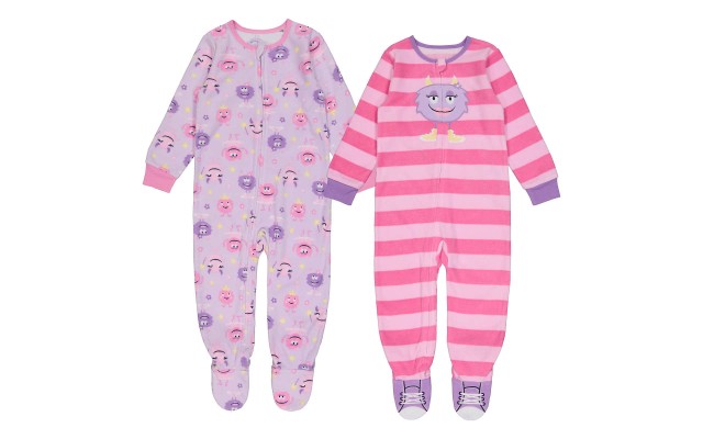 Kids Headquarters Kids' 2-pack Blanket Sleeper, Pink Monster, One Color, 12 Months