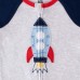Kids Headquarters Kids' 3-pack Cotton Sleepers, Rocket, One Color, 9 Months