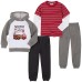 Kids Headquarters Kids' 4-piece Playwear Set, Fire Truck, One Color, 2T