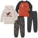 Kids Headquarters Kid's 4-piece Playwear Set, Dino, One Color, 2T