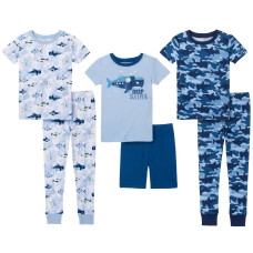 Kids Headquarters Kids' 6-piece Cotton PJ Set, Deep Sleeper