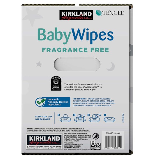 Baby Wipes Fragrance Free, 900-count