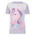  Kids' 4-piece Cotton PJ Set, Unicorn, One Color, 10