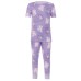  Kids' 4-piece Cotton PJ Set, Unicorn, One Color, 10