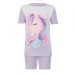  Kids' 4-piece Cotton PJ Set, Unicorn, One Color, 5