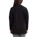 Ladies' Cozy Crewneck, Black, Large
