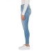  Ladies' High-Rise Skinny Jean, Light Blue, 4