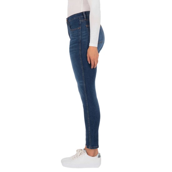  Ladies' High-Rise Skinny Jean, Blue, 10