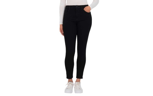 Ladies' High-Rise Skinny Jean, Black, 18