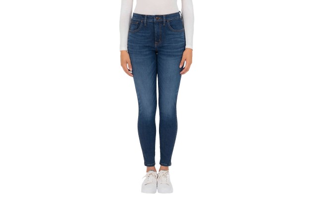  Ladies' High-Rise Skinny Jean, Blue, 6