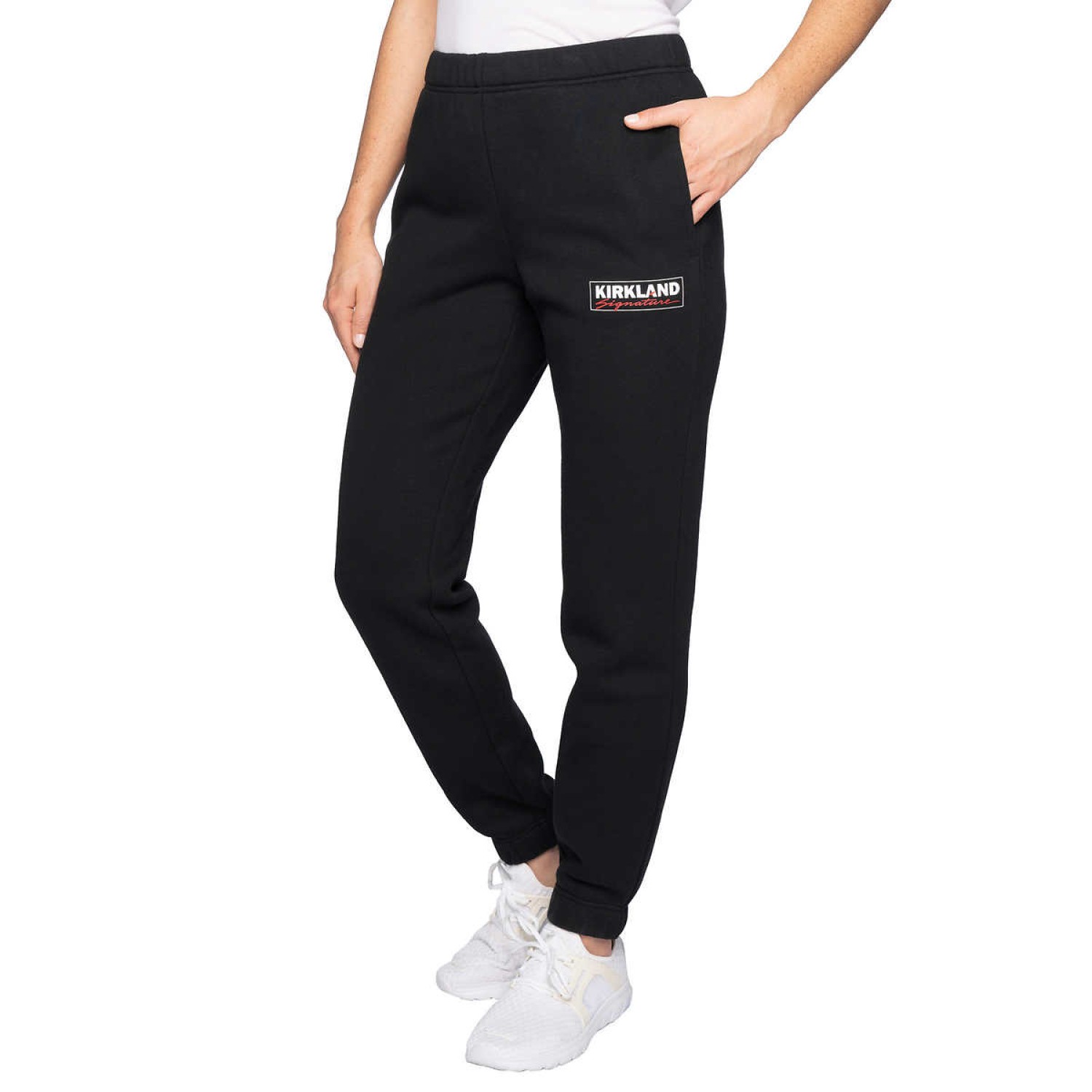 Kirkland Signature Ladies' Logo Jogger, Black, Medium