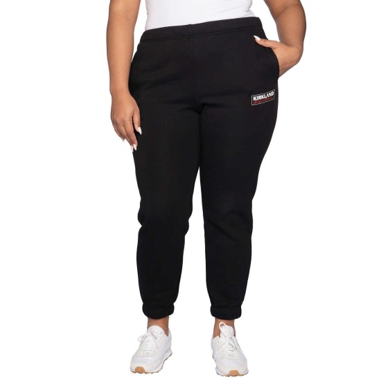  Ladies' Logo Jogger, Black, Small