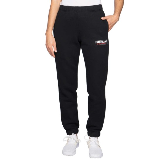  Ladies' Logo Jogger, Black, Medium