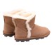  Ladies' Shearling Boot, Tan, 10