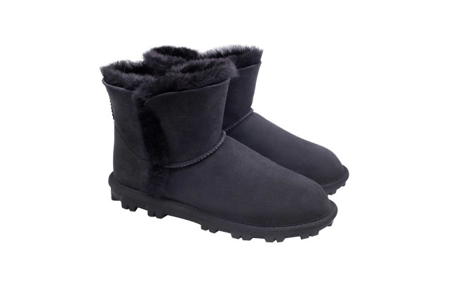  Ladies' Shearling Boot, Black, 10