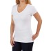  Ladies' V-Neck Tee, 2-pack, Black, Large