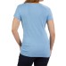  Ladies' V-Neck Tee, 2-pack, Gray, Medium