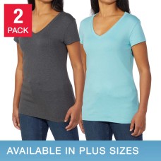 Kirkland Signature Ladies' V-Neck Tee, 2-pack