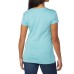  Ladies' V-Neck Tee, 2-pack, Blue, Small