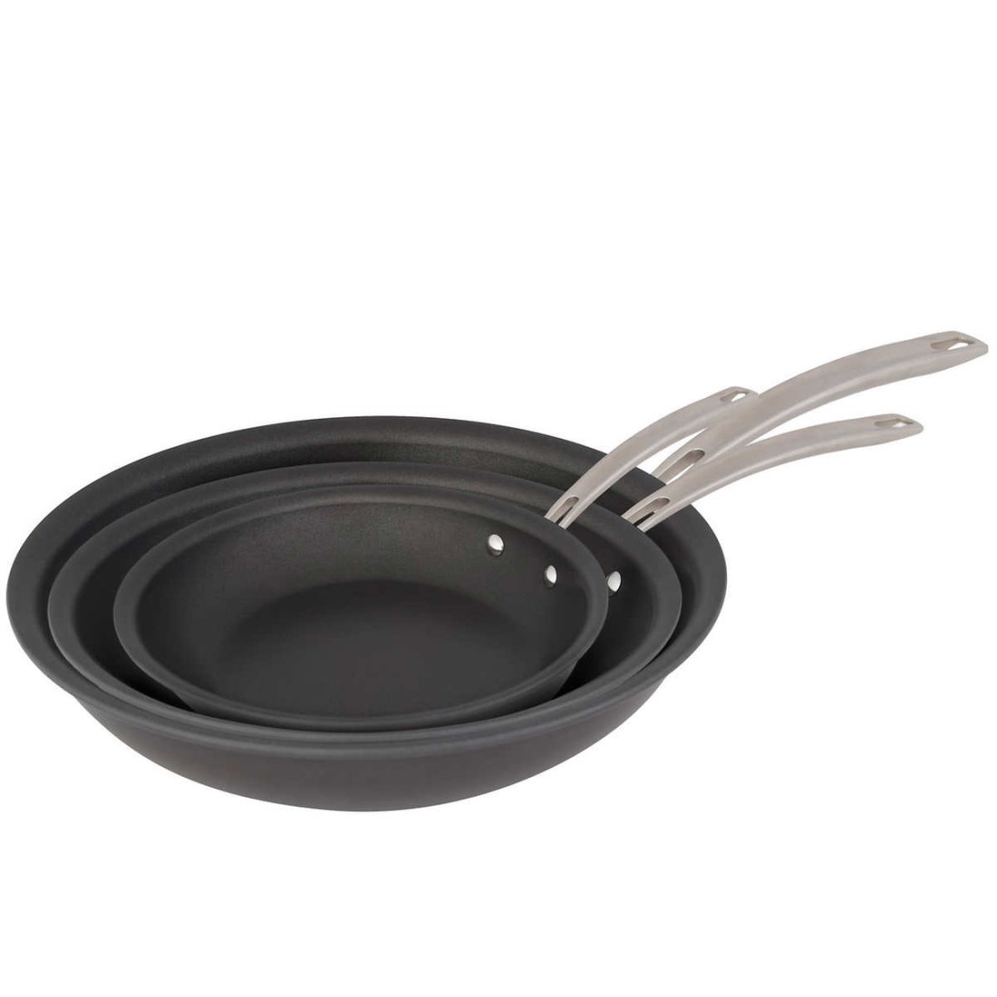 Kirkland Signature NonStick Hard Anodized 3Piece Sauté Pans