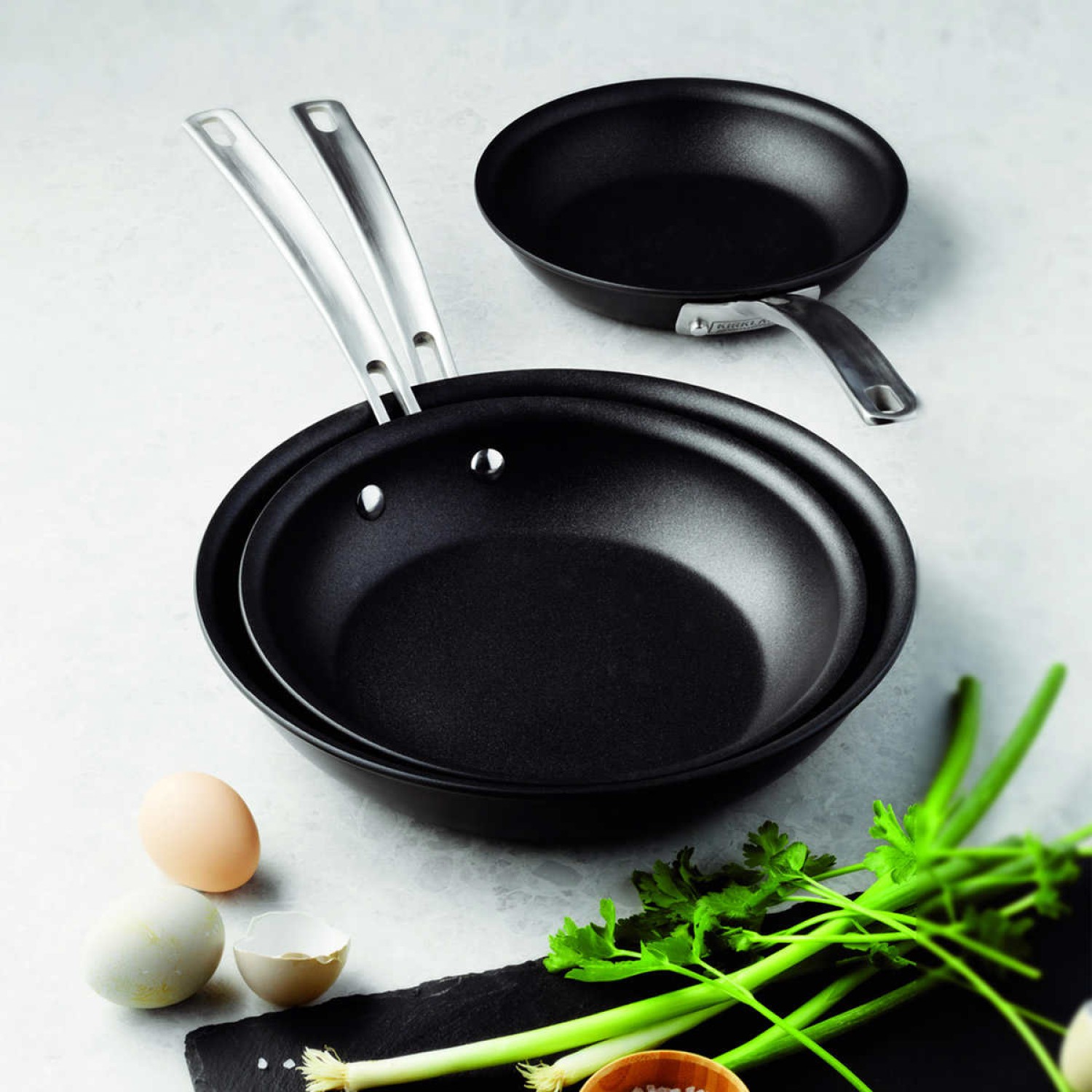 Kirkland Signature NonStick Hard Anodized 3Piece Sauté Pans