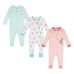  Infant 3-pack Coverall, Toucan, One Color, 3 Months