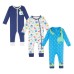  Infant 3-pack Coverall, Dino, One Color, 6 Months
