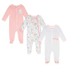 Koala Baby Infant 3-pack Coverall, Bunny