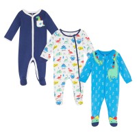 Koala Baby Infant 3-pack Coverall, Dino, One Color, 6 Months