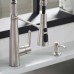  Semi-Professional Kitchen Faucet with Soap Dispenser, Stainless Steel