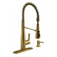  Semi-Professional Kitchen Faucet with Soap Dispenser, Gold