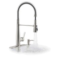 Kohler Semi-Professional Kitchen Faucet with Soap Dispenser, Stainless Steel