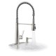  Semi-Professional Kitchen Faucet with Soap Dispenser, Stainless Steel