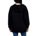  Ladies' Fleece Hoodie, Black, Large