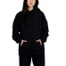 Ladies' Fleece Hoodie, Black, Large