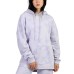  Ladies' Fleece Hoodie, Purple, Large