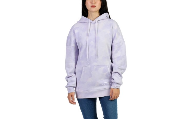  Ladies' Fleece Hoodie, Purple, Large