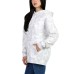  Ladies' Fleece Hoodie, White, Medium