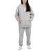 Ladies' Fleece Jogger, Gray, Large