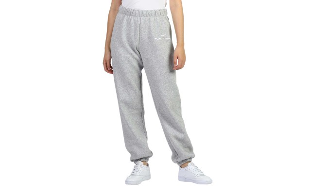 Ladies' Fleece Jogger, Gray, Large