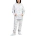  Ladies' Fleece Jogger, White, Large