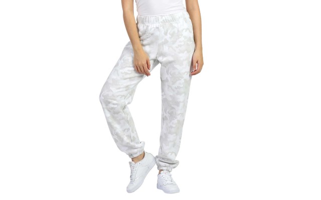  Ladies' Fleece Jogger, White, Large