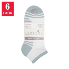 Lemon Ladies' Low Quarter Sock6-pair