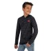  Youth Hoodie and Tee Set, Black and Gray, One Color, Large
