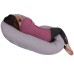 Lounge Town C-Shaped Body Pillow, Gray