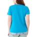  Ladies' Graphic Tee, Blue, Large