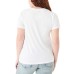  Ladies' Graphic Tee, White, Large