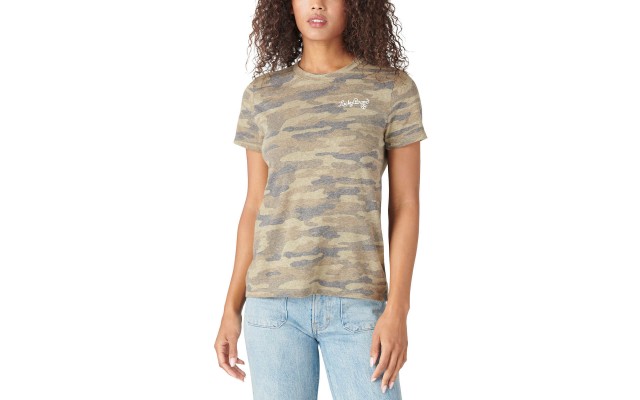  Ladies' Graphic Tee, Green, Large